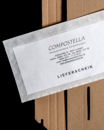 kompostierbare Lieferscheinhüllen Compostella